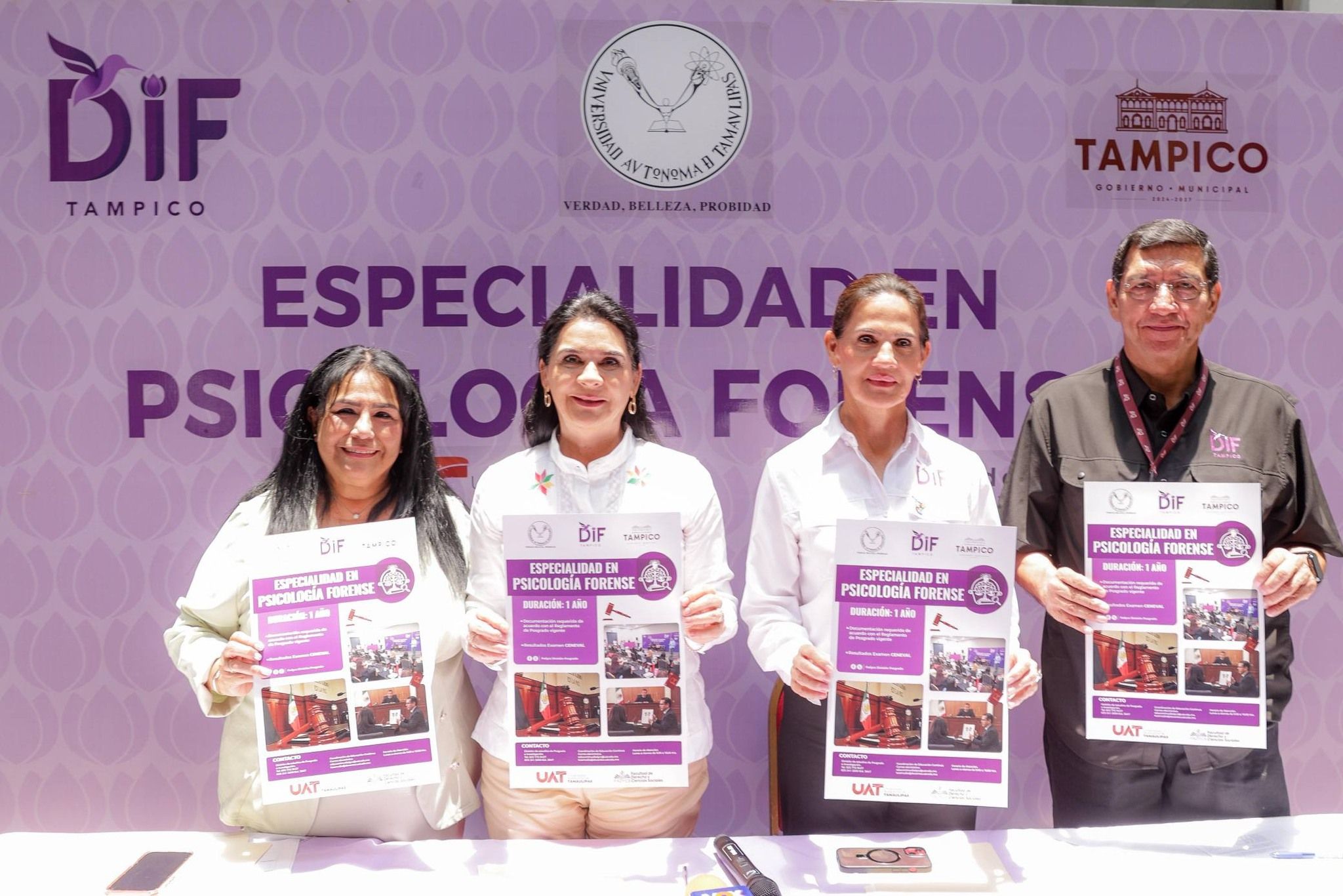 UAT, DIF y Ayuntamiento de Tampico consolidan proyecto académico en Psicología Forense
