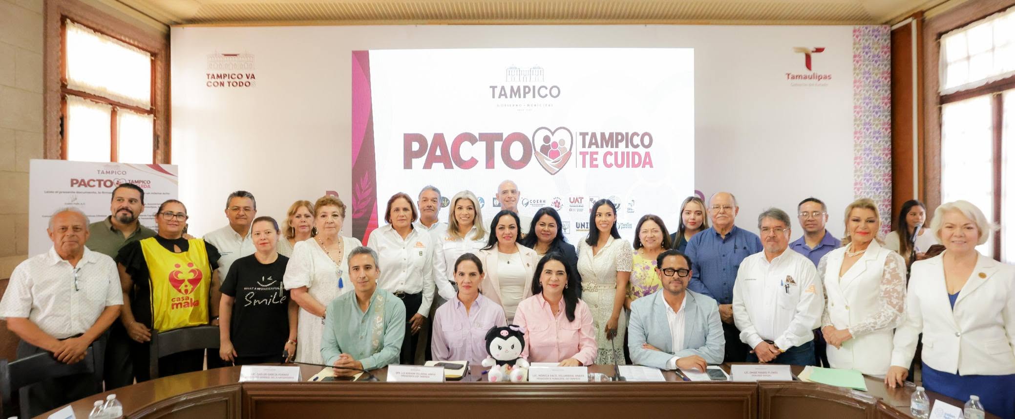 Impulsa Mónica Villarreal Pacto Tampico Te Cuida con 20 asociaciones civiles
